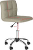 Safavieh Brunner Desk Chair Grey and Silver Furniture 