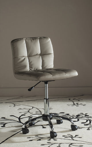 Safavieh Brunner Desk Chair Grey and Silver Furniture  Feature