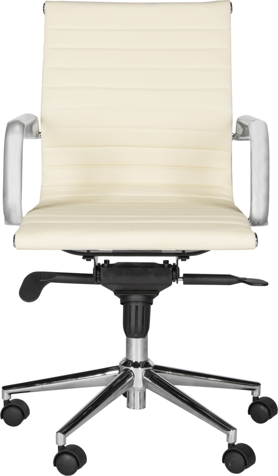 Safavieh Loreley Desk Chair White and Silver Furniture main image