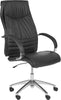 Safavieh Martell Desk Chair Black and Silver Furniture 