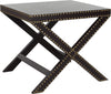 Safavieh Jeanine X End Table Charcoal Furniture 