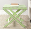 Safavieh Jeanine X End Table Light Green Furniture  Feature