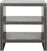 Safavieh Lacey Two Tier Side Table Grey Furniture main image
