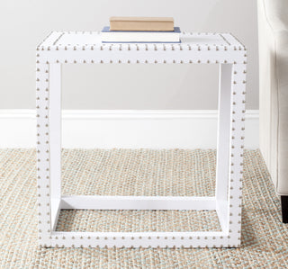 Safavieh Lena End Table White Crocodile Furniture  Feature