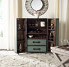 Safavieh Grayson Bar Cabinet Sage Furniture  Feature