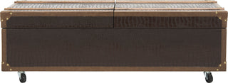 Safavieh Zoe Coffee Table Storage Trunk With Wine Rack Brown Furniture 