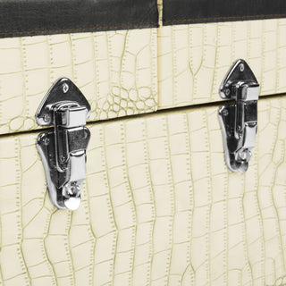 Safavieh Zoe Coffee Table Storage Trunk With Wine Rack Cream Furniture 