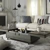 Safavieh Zoe Coffee Table Storage Trunk With Wine Rack Grey  Feature