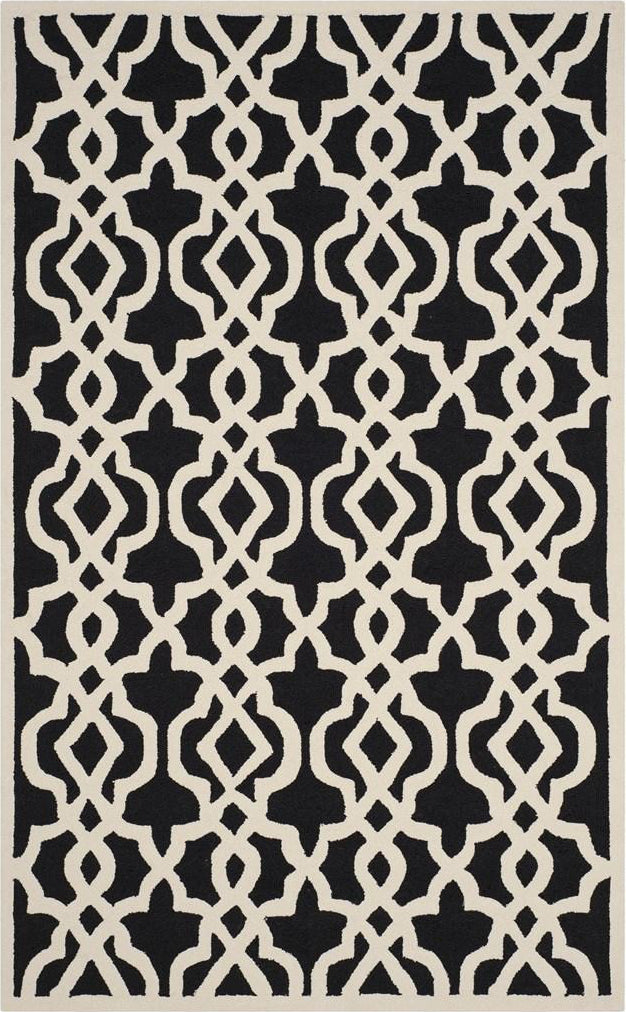 Safavieh Four Seasons Chloe Outdoor Black/Ivory Area Rug main image