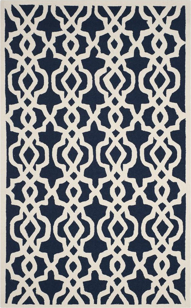 Safavieh Four Seasons Chloe Outdoor Navy/Ivory Area Rug main image