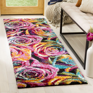 Safavieh Fiesta Shag FSG366B Fuchsia/Multi Area Rug  Feature