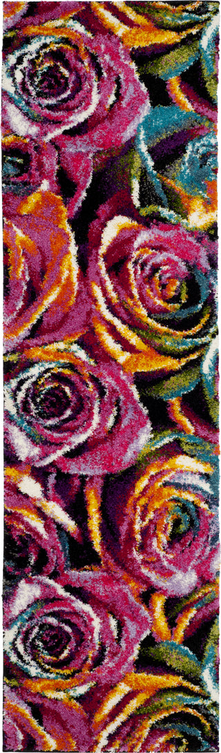 Safavieh Fiesta Shag FSG366B Fuchsia/Multi Area Rug 