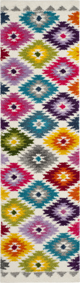 Safavieh Fiesta Shag FSG374A Cream/Multi Area Rug 