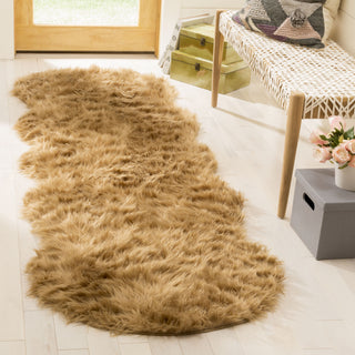 Safavieh Faux Sheep Skin FSS115E Camel Area Rug  Feature