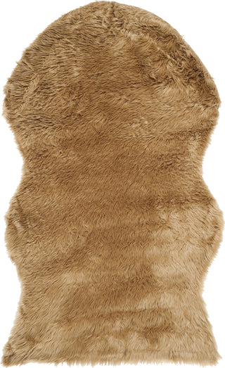 Safavieh Faux Sheep Skin FSS115E Camel Area Rug 