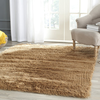 Safavieh Faux Sheep Skin FSS115E Camel Area Rug 