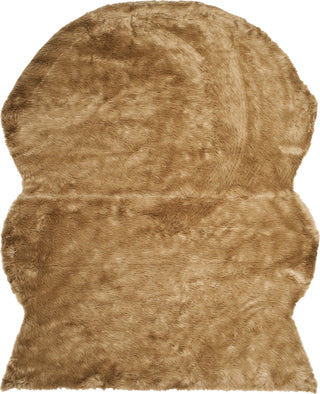 Safavieh Faux Sheep Skin FSS115E Camel Area Rug 