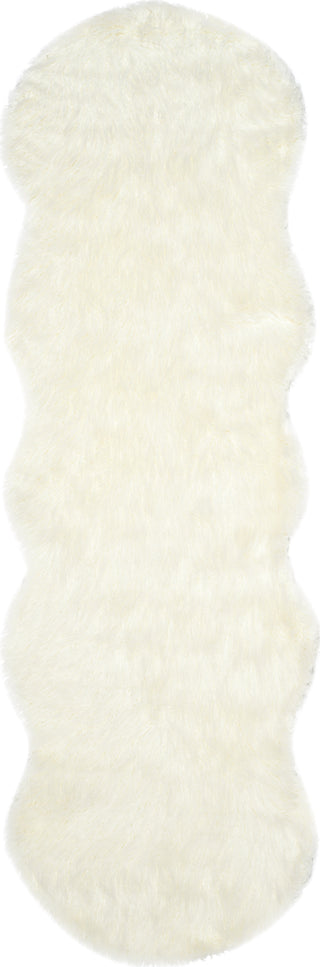 Safavieh Faux Sheep Skin FSS117A Ivory Area Rug 