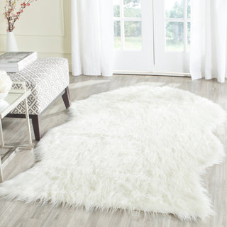 Safavieh Faux Sheep Skin FSS117A Ivory Area Rug 