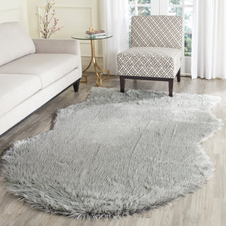 Safavieh Faux Sheep Skin FSS118A Light Grey Area Rug 