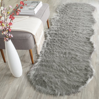 Safavieh Faux Sheep Skin FSS118B Dark Grey Area Rug 