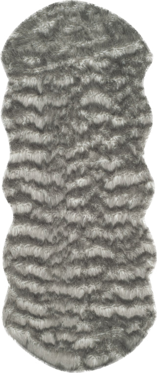 Safavieh Faux Sheep Skin FSS118B Dark Grey Area Rug 