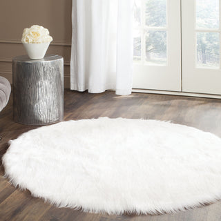 Safavieh Faux Sheep Skin FSS235A Ivory Area Rug 