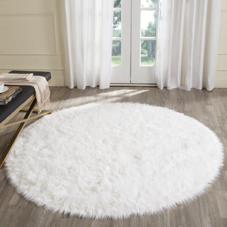 Safavieh Faux Sheep Skin FSS235A Ivory Area Rug 