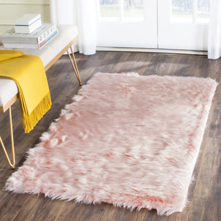 Safavieh Faux Sheep Skin FSS235G Pink Area Rug 