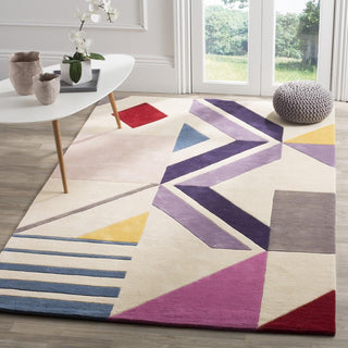 Safavieh Fifth Avenue 116 Ivory/Purple Area Rug Room Scene Feature