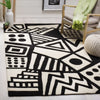 Safavieh Fifth Avenue 124 Ivory/Black Area Rug Room Scene Feature