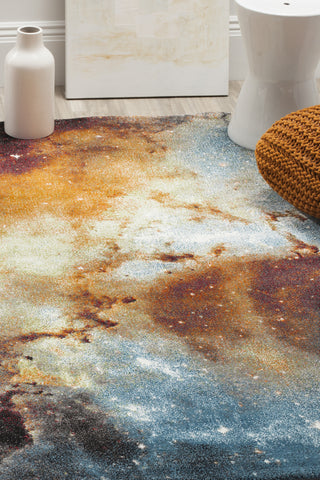 Safavieh Galaxy GAL109D Orange/Multi Area Rug 