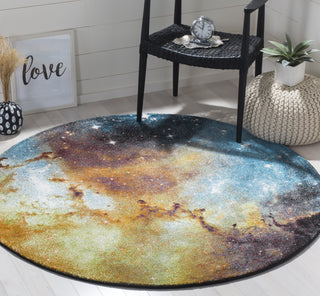 Safavieh Galaxy GAL109D Orange/Multi Area Rug 