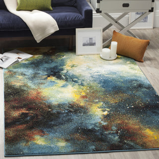 Safavieh Galaxy GAL111B Blue/Multi Area Rug  Feature