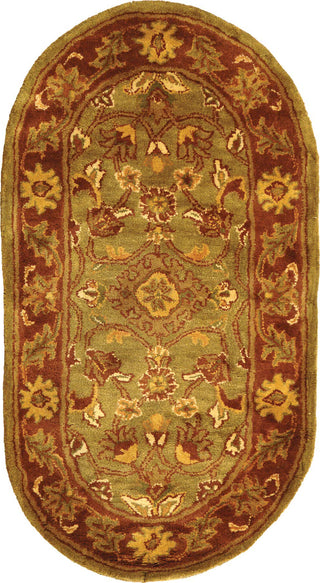 Safavieh Golden Jaipur Gj250 Green/Rust Area Rug 