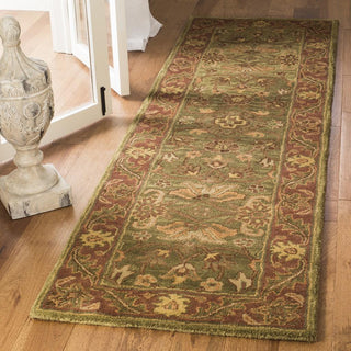 Safavieh Golden Jaipur Gj250 Green/Rust Area Rug Room Scene Feature