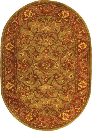 Safavieh Golden Jaipur Gj250 Green/Rust Area Rug 