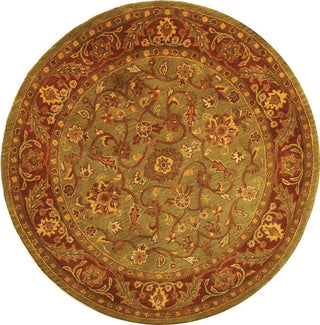 Safavieh Golden Jaipur Gj250 Green/Rust Area Rug Round