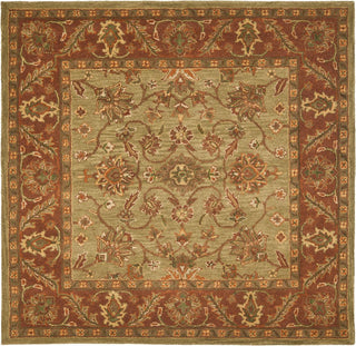 Safavieh Golden Jaipur Gj250 Green/Rust Area Rug Square