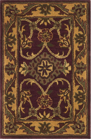 Safavieh Golden Jaipur Gj250 Burgundy/Gold Area Rug 