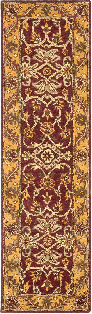 Safavieh Golden Jaipur Gj250 Burgundy/Gold Area Rug Runner