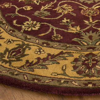 Safavieh Golden Jaipur Gj250 Burgundy/Gold Area Rug Detail