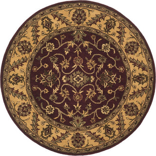 Safavieh Golden Jaipur Gj250 Burgundy/Gold Area Rug Round