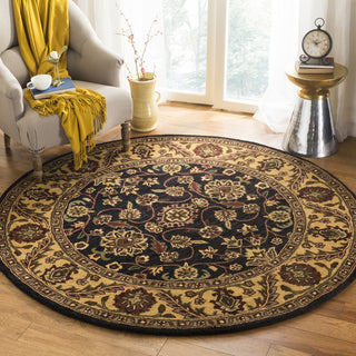 Safavieh Golden Jaipur Gj250 Black/Gold Area Rug Room Scene Feature