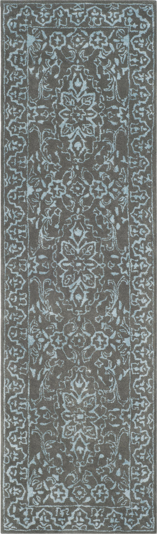 Safavieh Glamour 516 Blue/Dark Grey Area Rug Runner