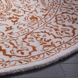 Safavieh Glamour 516 Grey/Rust Area Rug Detail