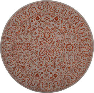 Safavieh Glamour 516 Grey/Rust Area Rug Round