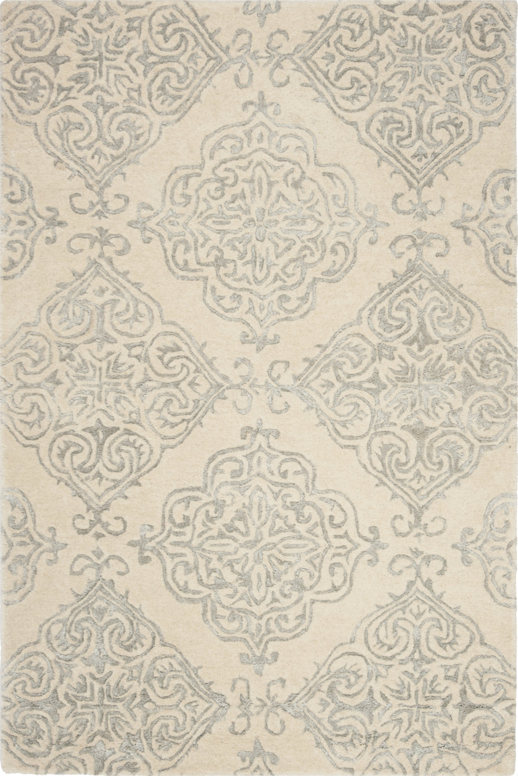 Safavieh Glamour 568 Silver/Ivory Area Rug – Incredible Rugs and Decor