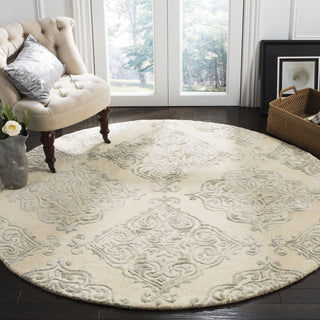 Safavieh Glamour 568 Ivory/Silver Area Rug Room Scene