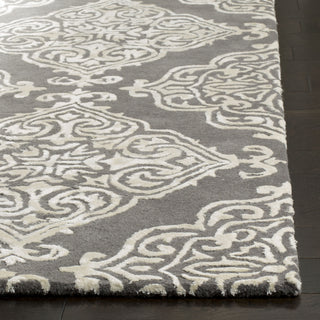 Safavieh Glamour 568 Dark Grey/Ivory Area Rug Detail